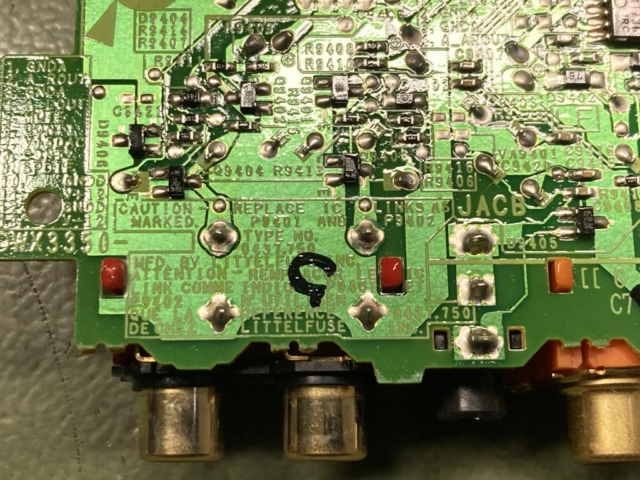 Pioneer CDJ-2000 Chinch Anschluss gebrochen